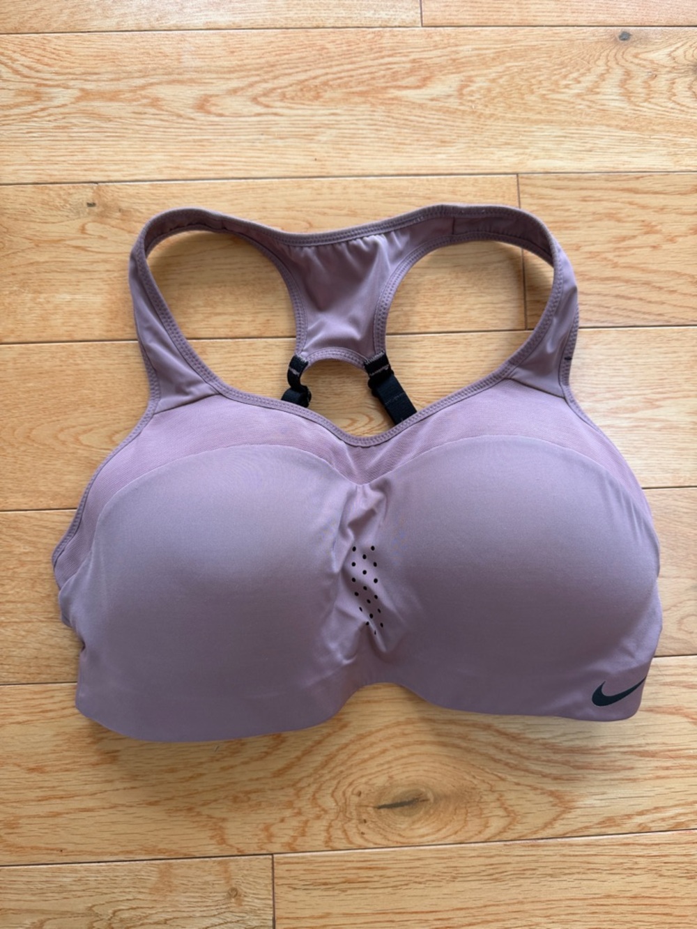 Nike Racerback High-Support Sports Bra - Dusty Mauve